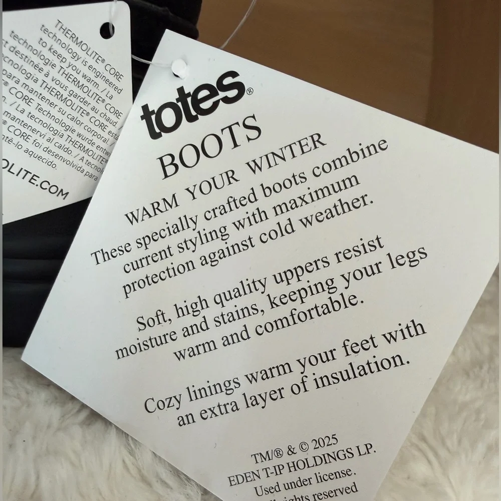 ✨$28✨NWT•Totes Toddler Cody Winter Boot | Black/ Lime Green | Size 9T
